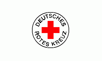 [German Red Cross flag with caption in annulet(Germany)]